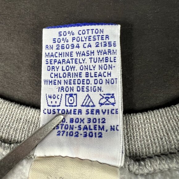 Y2K Champion Texas A&M Aggies Sweatshirt Medium Grey Faded Pullover Crewneck - Picture 9 of 16